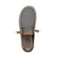 thumbnail image 2 of Hey Dude Ladies Wendy Washed Canvas Grey Slip On Shoes 40297-030, 2 of 4