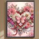 thumbnail image 3 of Pintura de diamante 5D DIY, kit de flores de amor con forma especial parcial, 30x40cm, 3 of 9