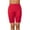 Red, variant on UAMVSH Yoga Shorts for Women Trendy Hollow out Athletic Long Shorts High Waist Stretchy Knee Length Shaping Active Shorts