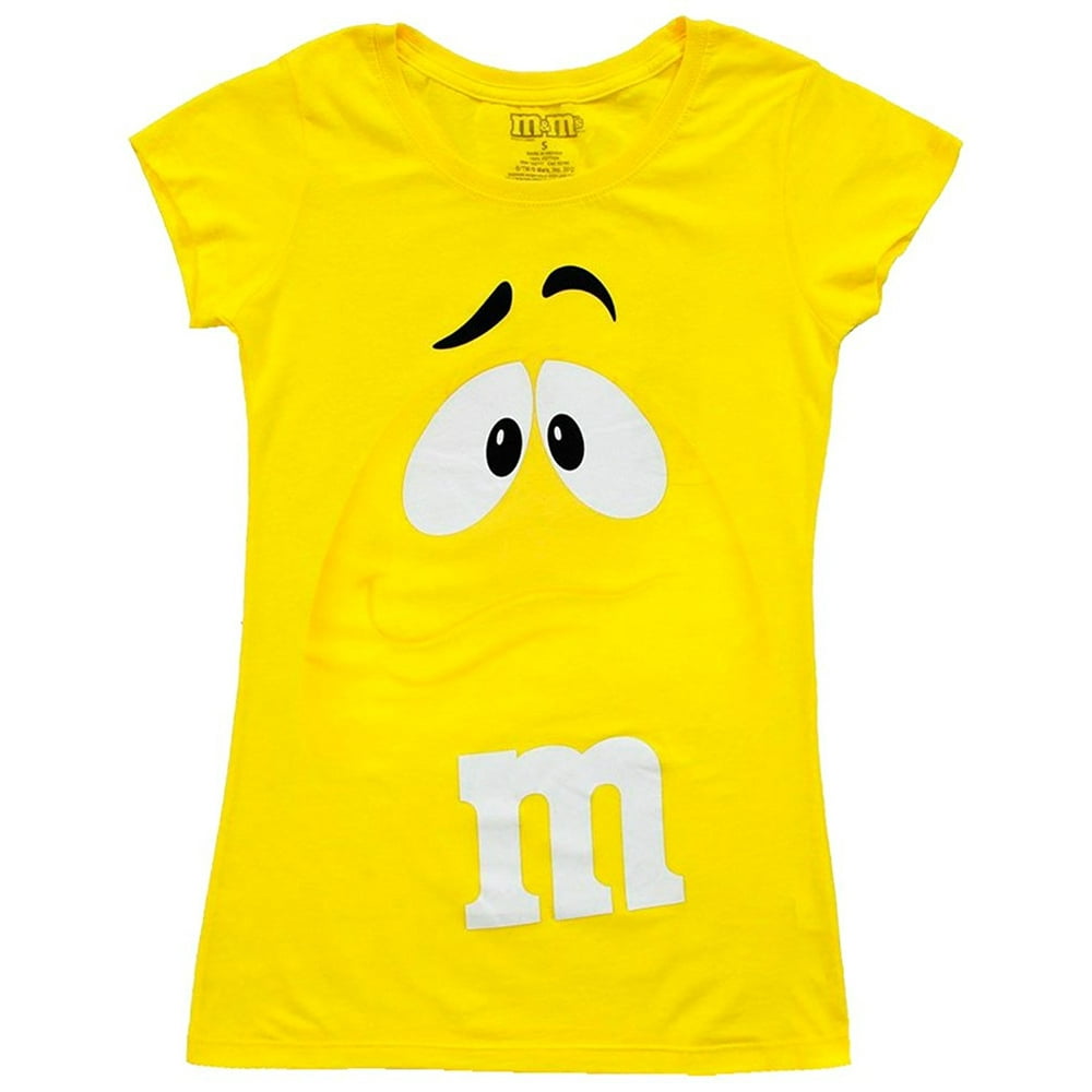 ERE Fashion - M&M's Chocolate Candy Character Face Juniors T-Shirt ...