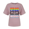 thumbnail image 6 of NJGRAE Summer Tops for Women Floral Print Summer T-Shirts Lgbt Shirt for Women Month Outfits S Graphic Tee Letter Print Top Women’S Ruffle Sleeve Tops S, 6 of 6