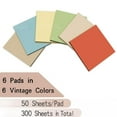 thumbnail image 2 of Sticky Notes, 6 Pads, 3x3 inch, Vintage Colors Self-Stick Pads Sticky Note, Easy to Post for Home, Office, Notebook, 2 of 6