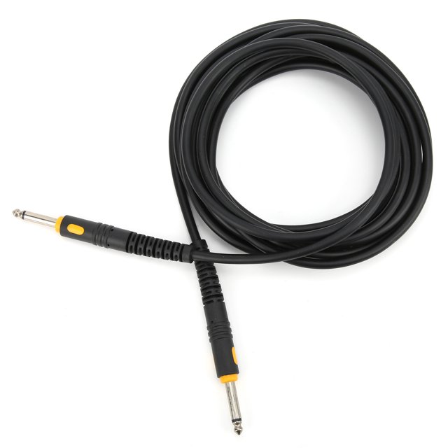 Cable de bajo, cable de guitarra Accesorios para instrumentos eléctricos de inyección negra Cable de guitarra con cabezal de inyección El mejor de su clase