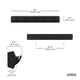 thumbnail image 3 of Perchero de pared Umbra Flip con 5 ganchos, color negro, 3 of 7