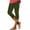 Green, variant on Oksale Summer Capri Leggings for Women Slim Fit Stretch High Waisted Capris Lightweight Cozy Cropped Trosuers Black M