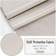thumbnail image 4 of EMF Protection Fabric EMI RF RFID Shielding Copper Fabric 39.37x43.30Inch Faraday Fabric Shielding Rating from 10khz to 30Ghz, 4 of 5