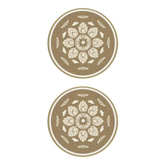 Ruiboury Polyester Cushion For Living Room Rug Non-slide And Soft Room Decor Affordable Carpets For Living Room Handmade MOS-03 40cm 2Set