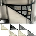thumbnail image 1 of Car Storage Mesh Bag Roof-Mounted Organizer for Vehicles High Elastic Polyester Triangular Design Multi-Pocket Breathable Net Fits Most Cars Black or Beige 90x65cm Lightweight 200g 1, 1 of 6