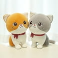 thumbnail image 3 of Cartoon Cat Plush Doll Cute Stuffed Kitten Rag Toy Elastic Soft Sofa Cushion, 3 of 3