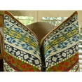 thumbnail image 2 of Plutus Fun Stripes Handmade Throw Pillow - White - Blue & Red - 12 x 20 in., 2 of 4