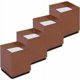 thumbnail image 1 of Juego de 4 patas elevadoras para cama de acero al carbono, elevadores para muebles que añaden 5 cm de altura, soportan 10000 libras, elevadores para mesa, silla o C (cuadrados marrones), Superma, 1 of 5
