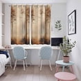 thumbnail image 5 of Brown Forest Kitchen Curtains 72 Inch Length, Mysterious Rustic Farmhouse Tree Grommet Top Bedroom Living Room Curtains, Light Filtering Cafe Curtain Drapes 2 Panels Set 104''x72'', 5 of 9