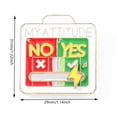 thumbnail image 2 of My Attitude Lapel Pin Metal Jewelry Broche Regalos para Amigos Niños (Blanco), 2 of 2