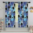 thumbnail image 5 of Funny Window Curtains for Kids Room - 42Wx63H Inch 2 Panels, Rod Pocket Colorful Cartoon Shark Patterns for Boys Bedroom Decor Preschool Classroom Curtains Playroom Living Room Window Drapes, 5 of 5