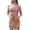 Pink, variant on Honeeladyy Sales Women Turtleneck Mini Dress Long Sleeve Ruched Dresses Solid Color Shirring Sheath Dress Clubwear