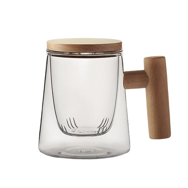 Monstrate Taza de té, taza de agua, suministros para el hogar, mano de obra fina, contenedor de líquido multiusos de estilo Vintage transparente de larga Teteras 7B Monstrate HA081760-04