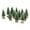 Green 3, variant on 12pcs Mini Christmas Tree Bottle Brush Trees Chrismas Village Trees Ornaments Mini Plastic Christmas Trees with Wooden Base for Christmas Decoration Miniature Chrismas Tree