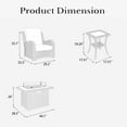 thumbnail image 5 of LayinSun 7 Pieces Outdoor Patio Furniture Set with Fire Pit Table, Rattan Wicker Swivel Rocker Chairs Sets with Swivel Glider Chairs and Coffee Table, 5 of 8