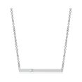 thumbnail image 2 of ANGARA Natural Solitaire Diamond Bar Pendant Necklace in 14K White Gold for Women (Size-2.3mm| Color-G| Clarity-VS2) | April Birthstone, Anniversary, Jewelry Gift for Women | Natural Diamond Necklace, 2 of 8