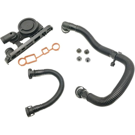 NOVAPATRS 06F129101P PCV Valve Crankcase Breather Hose w/Gaskets Kit for Audi A4 A3 TT Volkswagen VW Passat Eos Jetta GTI 2.0T
