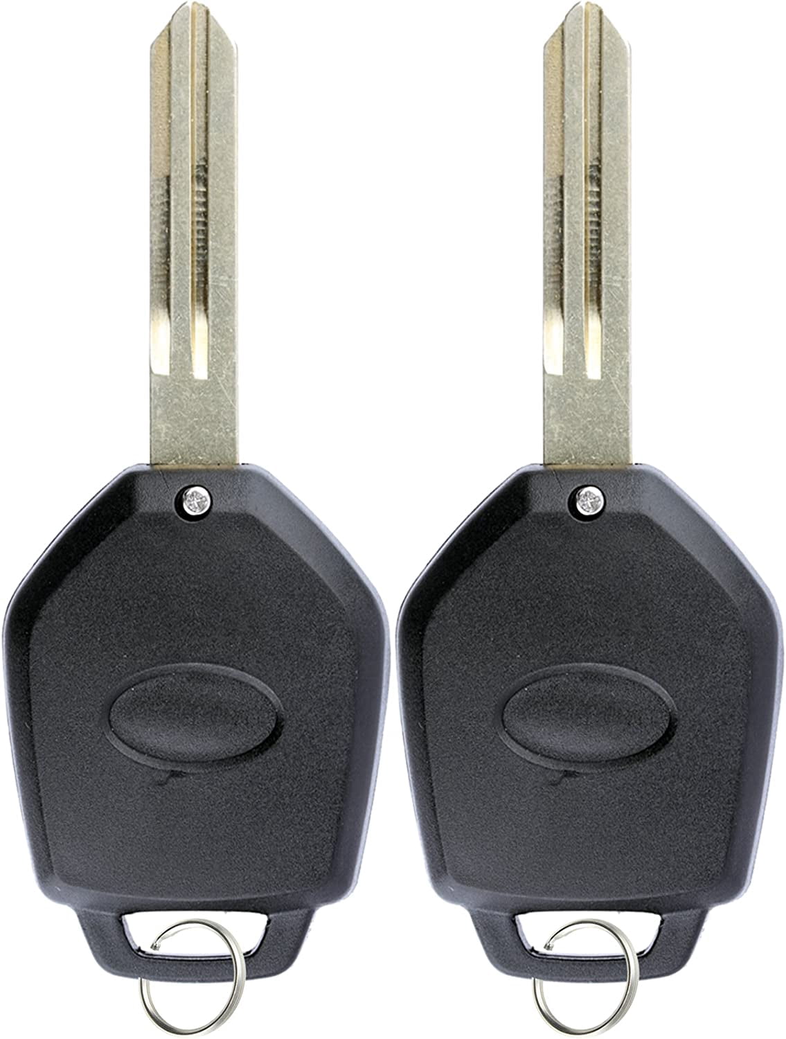 Keylessoption Keyless Entry Remote Car Key Fob Blank Uncut Chip for Women, Pack of 2