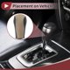 thumbnail image 3 of Cubierta de pomo de cambio de marchas Unique Bargains, protector de manija de cambio para Toyota Corolla 2014-2018, cuero sintético beige, 3 of 6