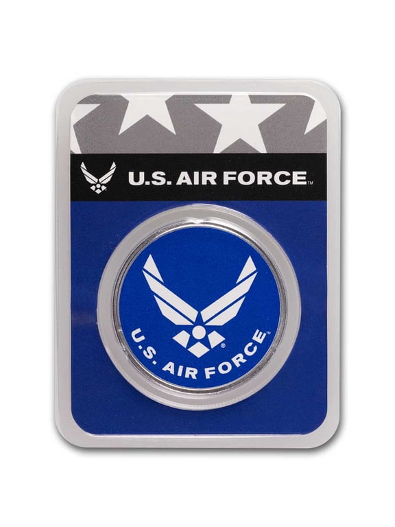 Collectible 1 oz Silver Colorized Round - U.S. Air Force Wings Logo (In TEP)