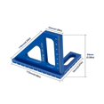 thumbnail image 2 of Regla de medición multiángulo Yashi de aleación de aluminio Azul, 2 of 5