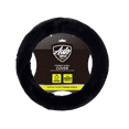 thumbnail image 3 of Auto Drive 1Piece Car Steering Wheel Cover Cozy Soft Faux Fur Polyester - Universal Fit, Black, 3 of 8