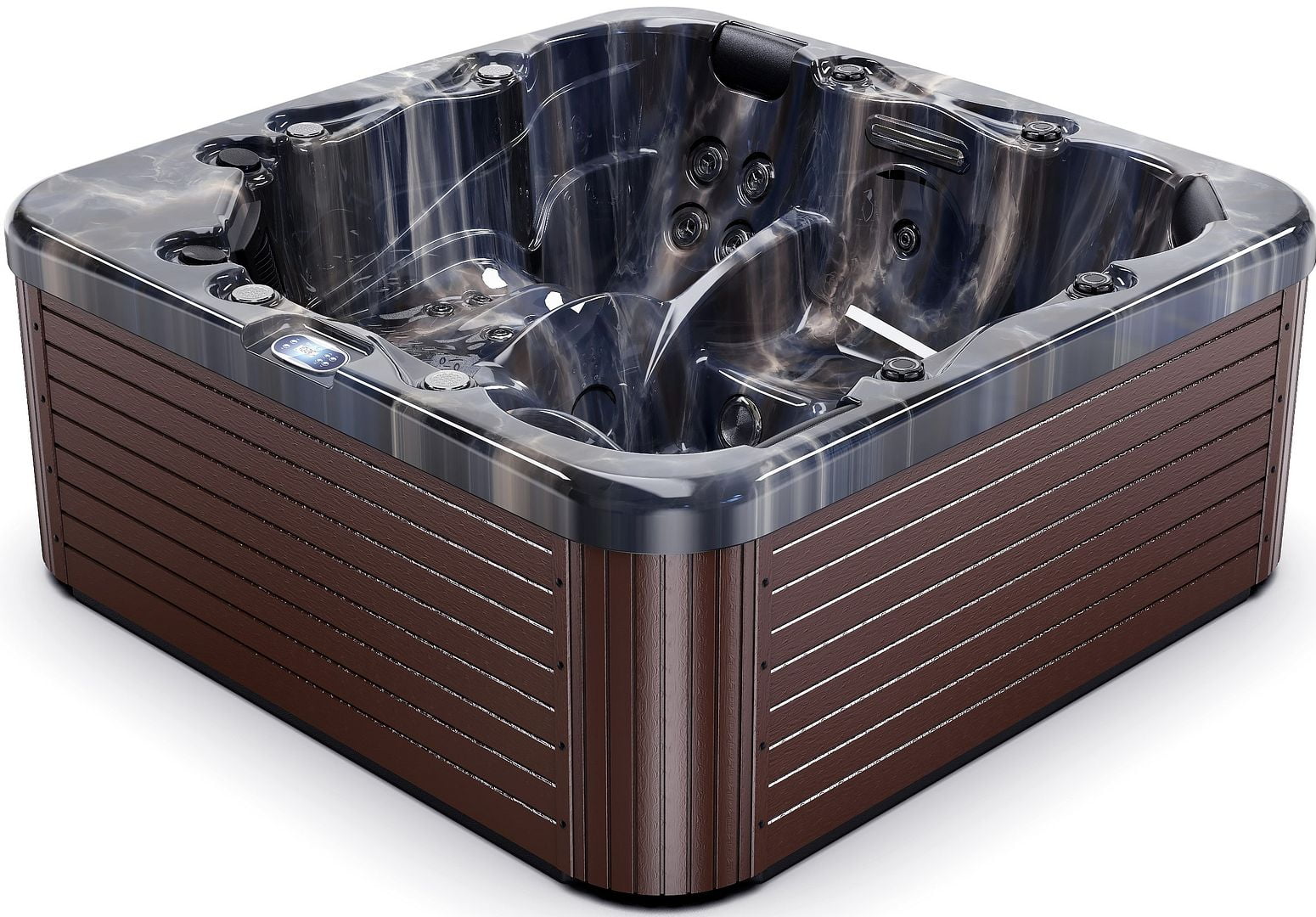 Luxuria Spas Envy 5 Person 56 Jet Double Lounger Hot Tub With Ozonator