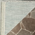 thumbnail image 5 of SAFAVIEH Courtyard Samson Solid Indoor/Outdoor Area Rug, Grey/Turquoise, 5'3" x 7'7", 5 of 8