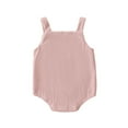 thumbnail image 2 of Xmarks Unisex Newborn Baby Valentines Day Outfit Strap Sleeveless Heart Corduroy Romper Suspender Onesie Overalls Jumpsuit 0-18M, 2 of 7