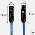 thumbnail image 2 of Coluber Cable 3-Pin Male to Female Balanced XLR Cable Audio Interface 200ft, 2 of 7