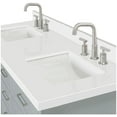 thumbnail image 7 of Ariel D061dwqrvo Kensington 61" Free Standing Double Rectangular Basin Vanity Set - White, 7 of 7