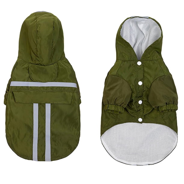 Chubasquero Para Mascotas, Hebilla De Remolque, Ropa A Prueba De Lluvia, Chubasquero Plegable Para Perros, Tira Reflectante Con Red Interior Para Exteriores, Día Lluvioso Yuarrent PT001693-02