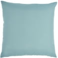 thumbnail image 2 of Nourison Solid 20" x 20" Turquoise Indoor/Outdoor Washable Throw Pillow, 2 of 6