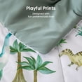 thumbnail image 4 of Sleep Zone Full/Queen Kids Bedding Comforter Set, 7 Piece Boy Cool Durable Children Bed in a Bag, Dinosaur World, 4 of 8