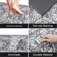 thumbnail image 4 of Kitchen Anti Fatigue Mat Set of 2 Non Skid Waterproof Kitchen Floor Mat Vintage Cushioned Comfort Standing Desk Office Mat Runner for Kitchen Sink Laundry, 17"x47"+17"x28", Grey, 4 of 6