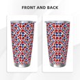 thumbnail image 3 of Fotbe Ladybugs Pattern 20 oz Tumbler Stainless Steel Vacuum Insulated Coffee Ice Cup Double Wall Travel Flask Leak-proof Coffee Cup-Straw Three-piece Set, 3 of 8