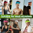 thumbnail image 7 of 4Pcs Sweatbands Set, Sports Headband for Men & Women, Cotton Sweat Head Bands, Moisture Wicking Athletic Terry Cloth Sweat Band for Tennis,Basketball,Football,Gymnastics,Working Out, 7 of 7