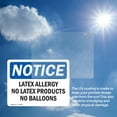 thumbnail image 5 of (2 Pack) Latex Allergy No Latex Products No Balloons OSHA Notice Sign, 5 of 6