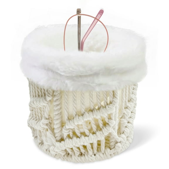 Kabuer Boho Glasses Holder Stand for Nightstand and Office Desk Organization, White