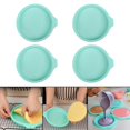 thumbnail image 4 of Molde Redondo Pastel Paquete de 4 de 6 pulgadas/8 pulgadas bandeja para hornear de de silicona pastel Iris bandeja de accesorios para - 6 pulgadas 2, 4 of 8