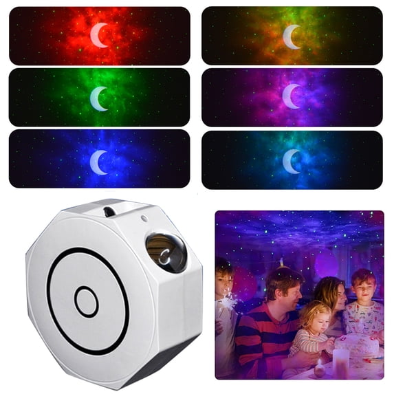 Bluetooth Star Light Projection, LED Night Light Starry Lamp, Rechargeable