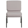 thumbnail image 7 of 4 Pk. 21'' Wide Gray Dot Fabric Stacking Church Chair - Silver Vein Frame, 7 of 7
