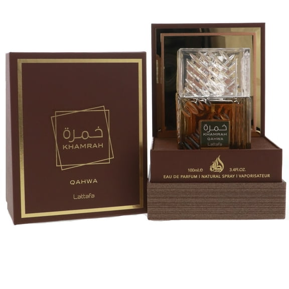Lattafa Khamrah Qahwa for Unisex Eau de Parfum Spray, 3.4 Ounce