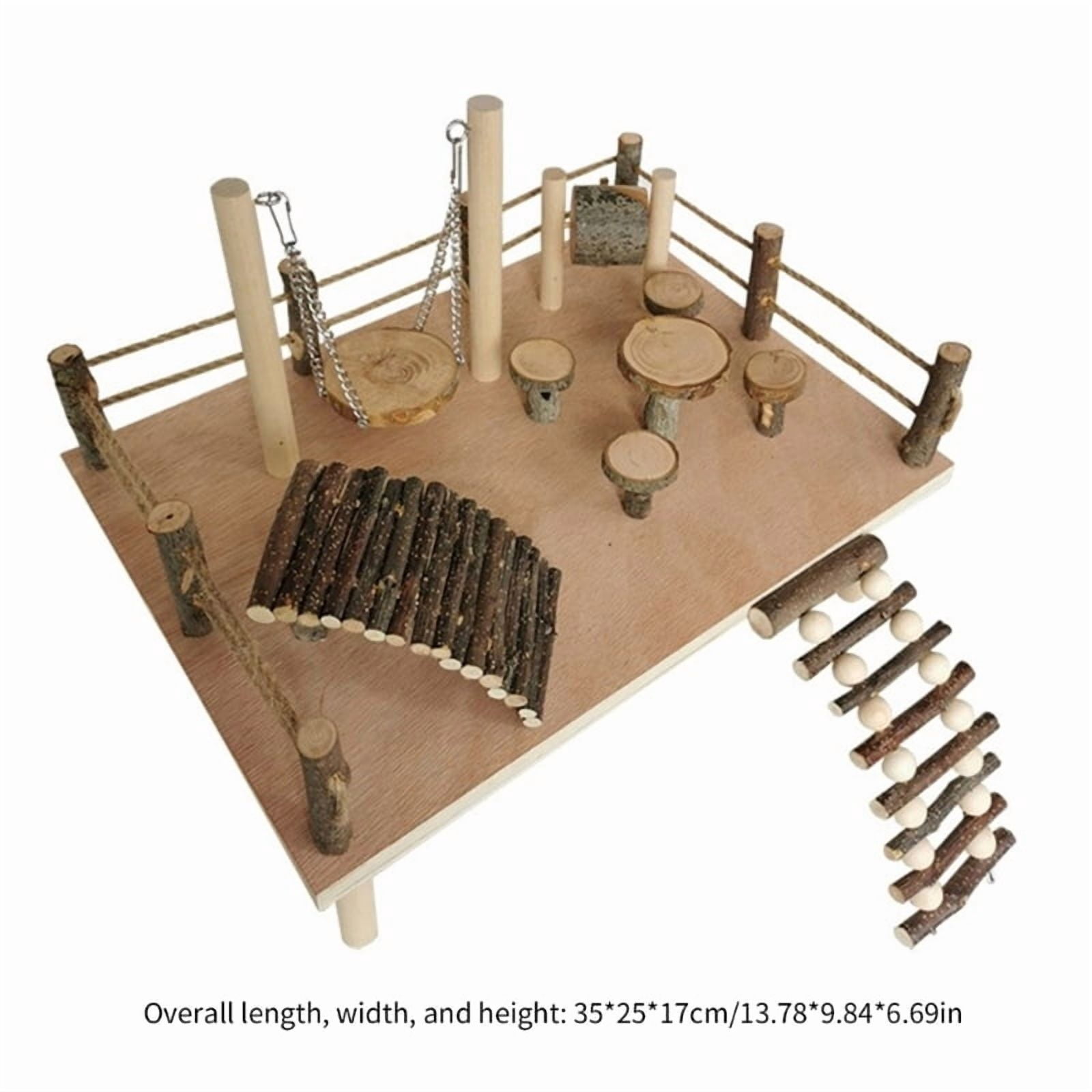 Platform Toy Expand Hamster Living Space Giving Them Room to Climb Explore Rest