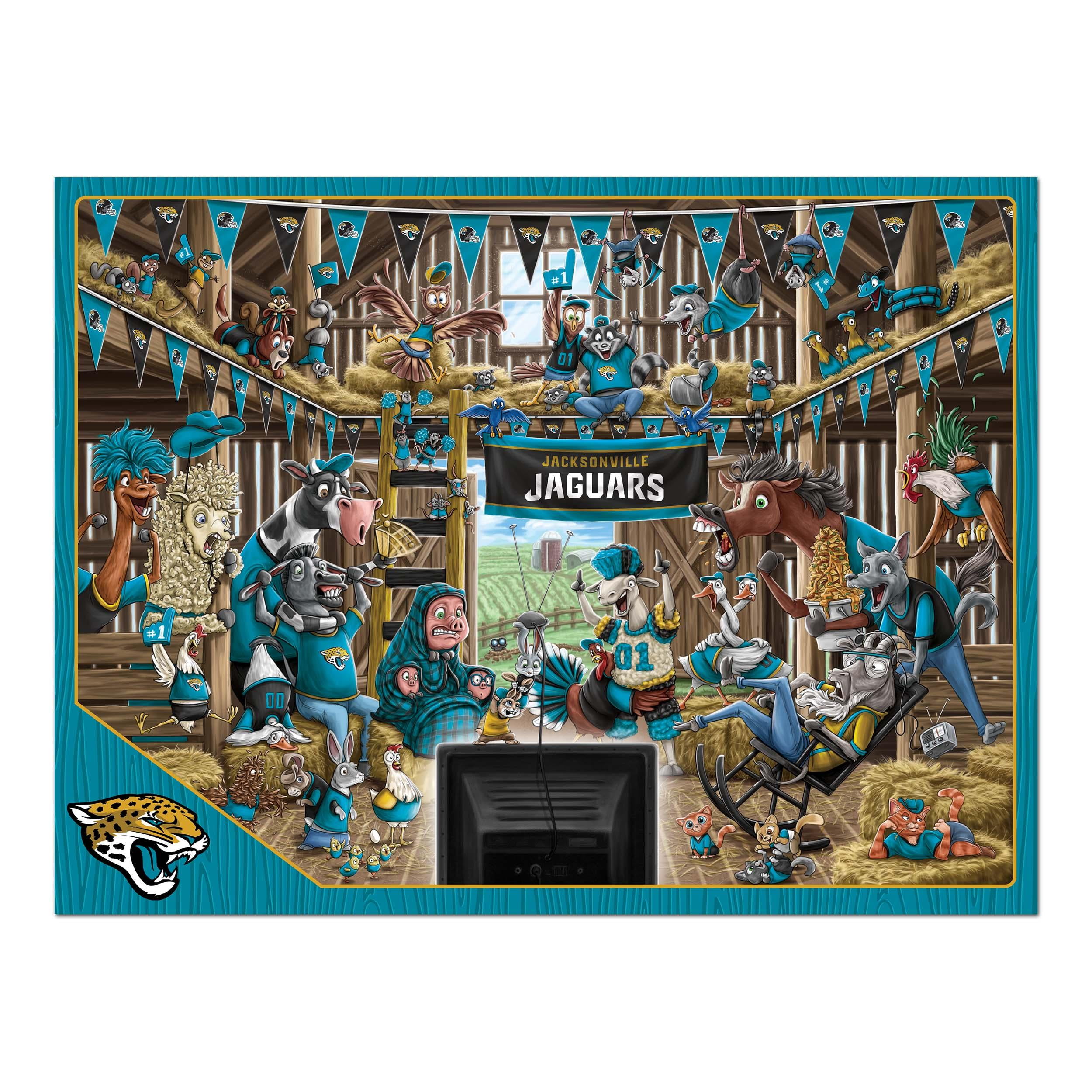 YouTheFan NFL Jacksonville Jaguars Barnyard Fans Puzzle - 500 Piece