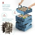 thumbnail image 2 of Hearth & Harbor Large Christmas Ornament Storage Box With Adjustable Dividers - Ornament Storage Container For 128 Holiday Ornaments or Decorations, 2 of 9