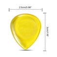 thumbnail image 3 of 6Pcs Acoustic Electric Bass Guitars Plectrum Water Drop Shaped Guitar Pick Large Size Electric Guitar Pick Easy to Use, 3 of 9